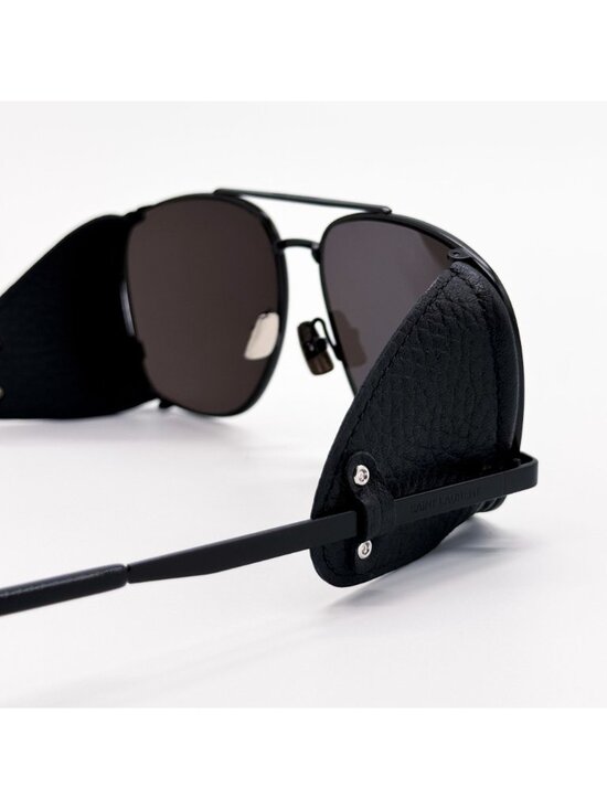 NEW SAINT LAURENT SL 653 LEON 002 SUNGLASSES AVIATOR BLACK GRAY WOMEN SL653 LEON main image 10
